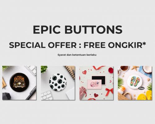 Promo Diskon Pengiriman Custom Pin & Magnet
